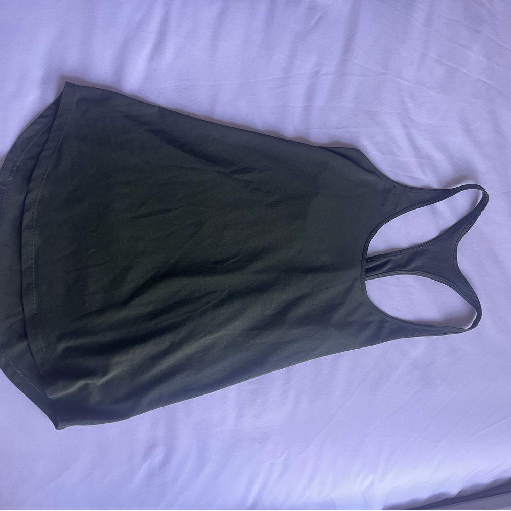 Olive Green Racerback Tank Top